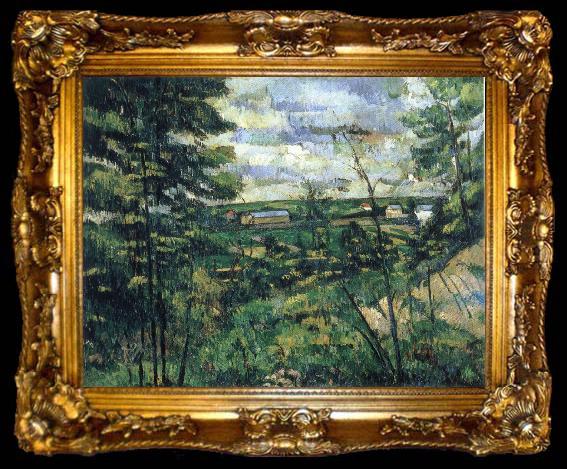 framed  Paul Cezanne oise valley, ta009-2